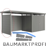 BIOHORT Seitendach-Seitenwand HighLine H2 quarzgrau-metallic