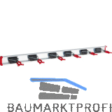 BRUNS Alu-Ger�tehalterschiene mit 6 Haltern L�nge 1000 mm