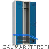 Garderobenschrank Abteilanzahl 2 RAL7035/5010