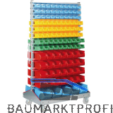 ALLIT Fahrregal ProfiPlus 1200 x 730 x 2040 mm mit 226 Sichtlagerk�sten