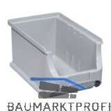 ALLIT Sichtlagerkasten Gr��e 3 Farbe grau 235 x 150 x 125 mm