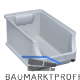 ALLIT Sichtlagerkasten Gr��e 4 Farbe grau 355 x 205 x 150 mm