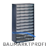 RAACO Schubladenmagazin 1248-01 mit 48 Schubladen 552 x 306 x 150 mm