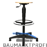 TOPSTAR Drehstuhl Tec60 Buchensitz Gleiter, Fu�ring