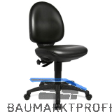 TOPSTAR Drehstuhl Tec50 Kunstleder Gleiter, Fu�ring