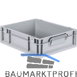 ALLIT Eurobox in Industriequalit�t grau geschlossen 400 x 300 x 120 mm