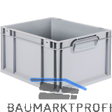 ALLIT Eurobox in Industriequalit�t grau geschlossen 400 x 300 x 220 mm