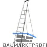 ALU-PRO Stufenstehleiter mit Plattform Type 70026 8 Stufen L�nge 2,63 m