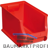 ALLIT Sichtlagerkasten Gr��e 4H rot 355 x 205 x 200 mm