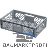 Eurokasten in grau vergittert 600 x 400 x 170 mm
