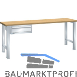 LISTA Werkbank 27x36E Multiplex 2000x750x840mm KEY Lock RAL7035 1 Lade 75kg