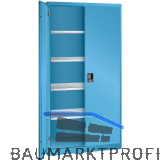 LISTA Fl�gelt�rschrank 1000x500x1950 KEY Lock RAL5012 Vollblech-Fl�gelt�ren