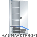 LISTA Fl�gelt�rschrank 1000x500x1950 KEY Lock RAL7035 Vollblech-Fl�gelt�ren