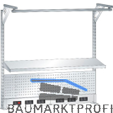 LISTA Universeller Aufbau BxH 2000x1590mm RAL5012 Energiekanal Typ Schuko