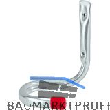 Fahrrad Wandhaken 150 x 150 x 110 mm verzinkt rot gummiert