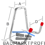 Universalhaken 150 x 245 x 125 mm verzinkt