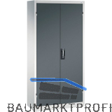 C+P Fl�gelt�rschrank 1950x930x400 mm RAL 7035 lichtgrau/7016 anthrazit