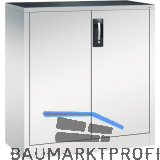 C+P Fl�gelt�rschrank 1000x930x400 mm RAL 7035 lichtgrau