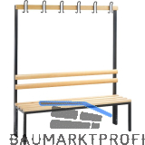 C+P Garderobenbank einseitig Basic 1650 x 1500 x 400 mm