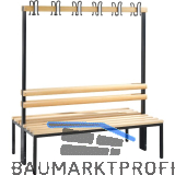 C+P Garderobenbank doppelseitig Basic 1650 x 1500 x 750 mm