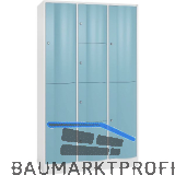 C+P Kombi Schlie�fachschrank Resisto 1950 x 1148 x 540 mm