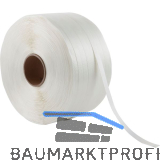 Verpackungs-Kraftband wei� Breite 19mm Kernloch � 76mm Rolle=600 m Inhalt 2 St.