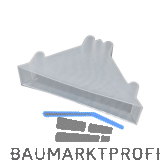 Kantenschutzecke geschlossen mit Druckpolster transparent 16 x 50 mm
