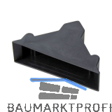 Kantenschutzecke geschlossen mit Druckpolster schwarz 19 x 50 mm