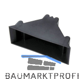 Kantenschutzecke geschlossen mit Druckpolster schwarz 25 x 50 mm