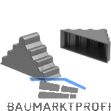 Kantenschutzecke geschlossen schwarz 19 x 50 x 50 mm