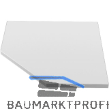 SEMLOC Werkbankplatte Holz - Edelstahl ummantelt 860 x 860 x 38 mm