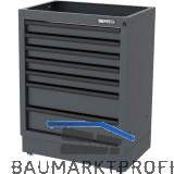 SEMLOC Unterbauschrank 910 x 680 x 458 mm schwarz 7 Laden 45kg