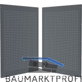 SEMLOC Lochwand f�r Ecke 1081 x 782 x 24 mm schwarz