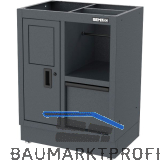 SEMLOC Unterbau-Kombischrank 910 x 680 x 458 mm schwarz