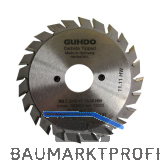 GUHDO HW-Ritzkreiss�geblatt f�r STRIEBIG 100x2,8-3,6x22 mm Z2x12 V/WZ