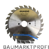 GUHDO HW-Ritzkreiss�geblatt f�r diverse Maschinen 125x2,8-3,6x20 mm Z2x12 V/FZ