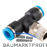 Pneumatik T-Einschraubanschluss, Durchmesser DM 8 mm, 1/4"
