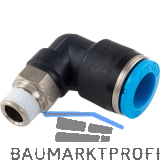 Pneumatik Winkeleinschraubanschluss, Durchmesser DM 10 mm, 1/8"