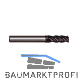 ALFRA-VHM-Entgratfr�ser (�hnl. DIN 6527) 12 mm 4 Schneiden mit Linksdrall 60�