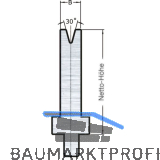 LVD Stone-Radius bei Standard 1-V-Matrize V=10 L=250 30� 360kN