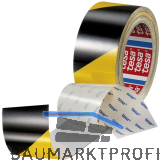 Tesa Anti-Scratch PET Bodenmar. schw/gelb 50mm/20m