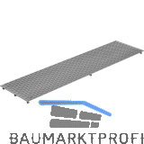 MEAFLOOR Gitterrostauflagen genoppt 800 x 200 mm