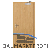 SOLIDO Smart Wohnungseingangst�re Feuerschutz EI2 30, Bergeiche LI 950/2030 mm