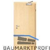 SOLIDO Smart Wohnungseingangst�re Feuerschutz EI2 30, Ahorn LI 850/2030 mm