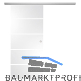 SOLIDO Glasschiebet�r Set Sensita 15, Beschl�ge/Muschelgriff silber, 920x2100