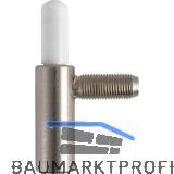 DANA 2-tlg. Twin-Bandunterteil f�r Stahlzarge, Edelstahloptik