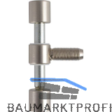 DANA 3-tlg. Twin-Bandmittelteil f�r Stahlzarge, Edelstahloptik