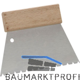 HARO Spezialzahnspachtel "D", 4,0 mm