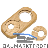 HARO Doppelheizk�rperrosette Massivholz Eiche 19/58 mm 3/8�