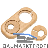 HARO Doppelheizk�rperrosette Massivholz Buche 19/58 mm 3/8�